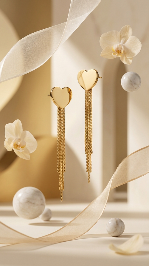 "Heartbeat Tassels"  From the Orna Jewels Signature collection