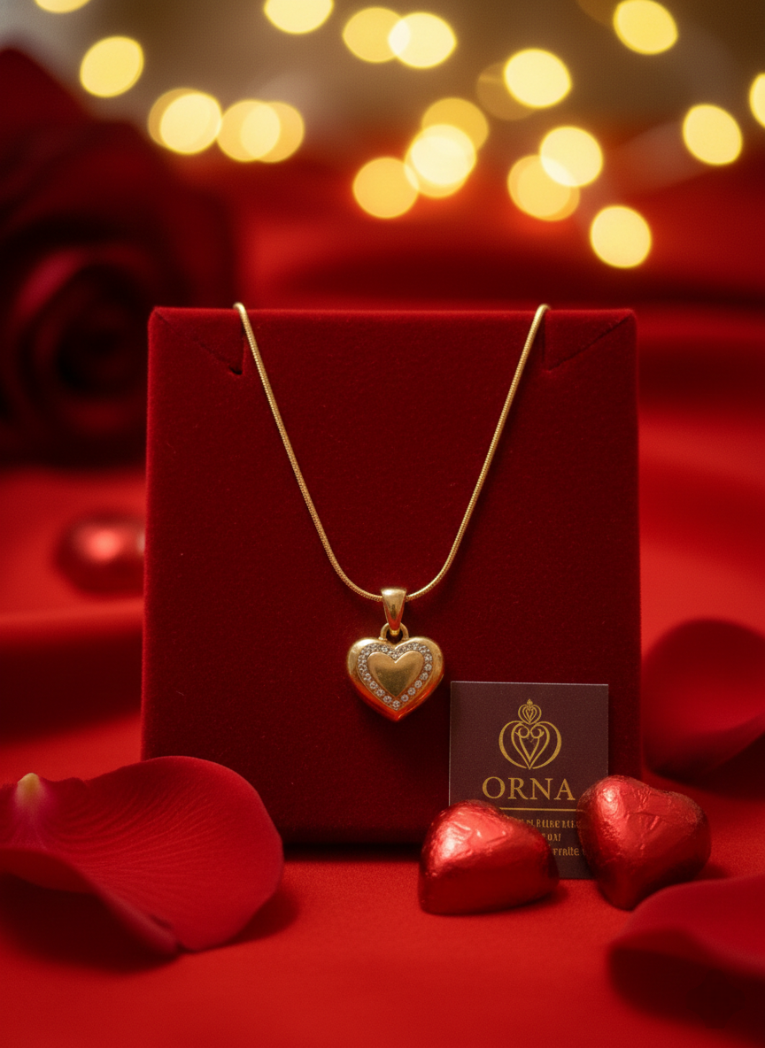 Elegant heart necklace