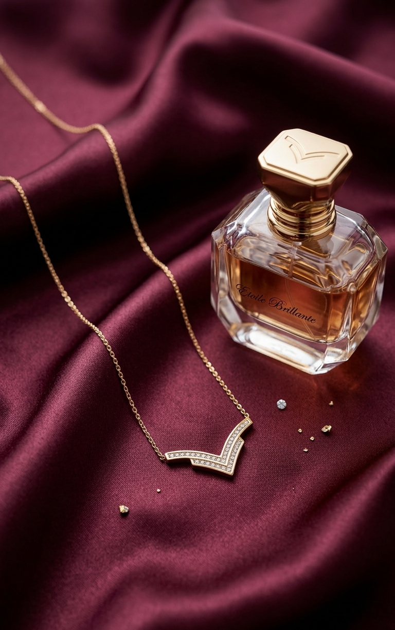 The "Aura" Pavé Chevron Necklace